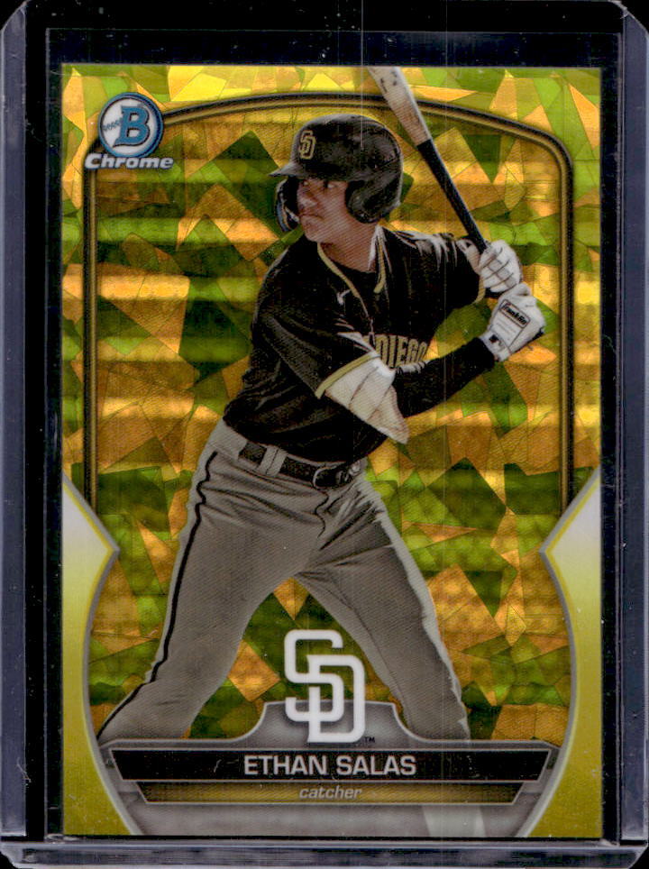 2023 Bowman Draft Sapphire Ethan Salas Yellow #/75 #BDC-1 Padres