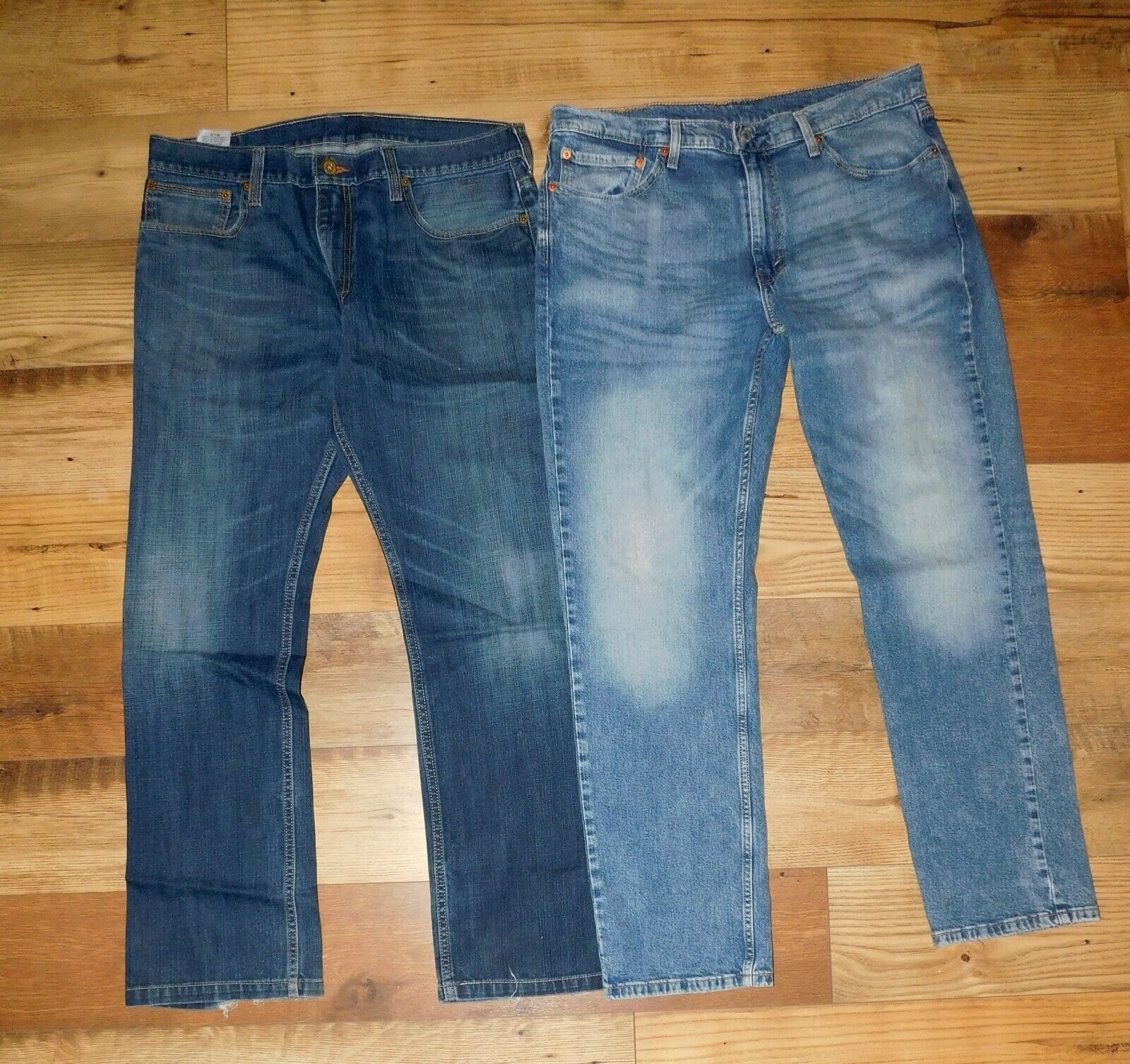 Lot of 2 Pair Levi's 514 Slim Straight Blue Jeans… - image 2