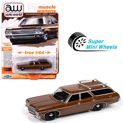 Auto World 1:64 1970 Chevy Kingswood Estate (Solid Copper Metalic)
