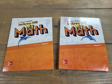 NEW -McGraw Hill My Math Student Workbooks Vol 1 & 2 Grade 3 Published 2019 (WV)