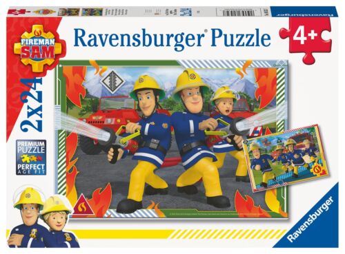 Ravensburger - Puzzle Sam il Pompiere e il suo Team 2 Puzzle da 24 Pezzi per  - Foto 1 di 6