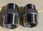 1 " MNPT  Stainless Steel Hex Nipple - SS Straight Nipple