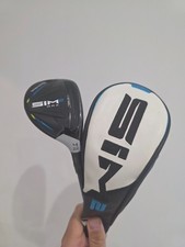 Excellent TaylorMade SIM2 Max #4 Hybrid / 22 Degree Golf Club 7-S Stiff Shaft