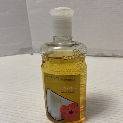 Bath Body Works Exotic Coconut Shower Gel 10 oz Pleasures OG Design