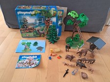 Playmobil 4208 Hochsitz mit Wildfütterung Wald Jäger Wildschweine Förster Tiere
