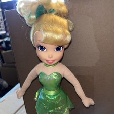 Playmates Disney Tinkerbell Soft Plush Plastic Face Movie Plush Doll 2009 12  