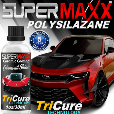 CERAMIC CAR COATING ''POLYSILAZANE'' TRICURE TECHNOLOGY HYDROPHOBIC WET LOOK GLOSS
