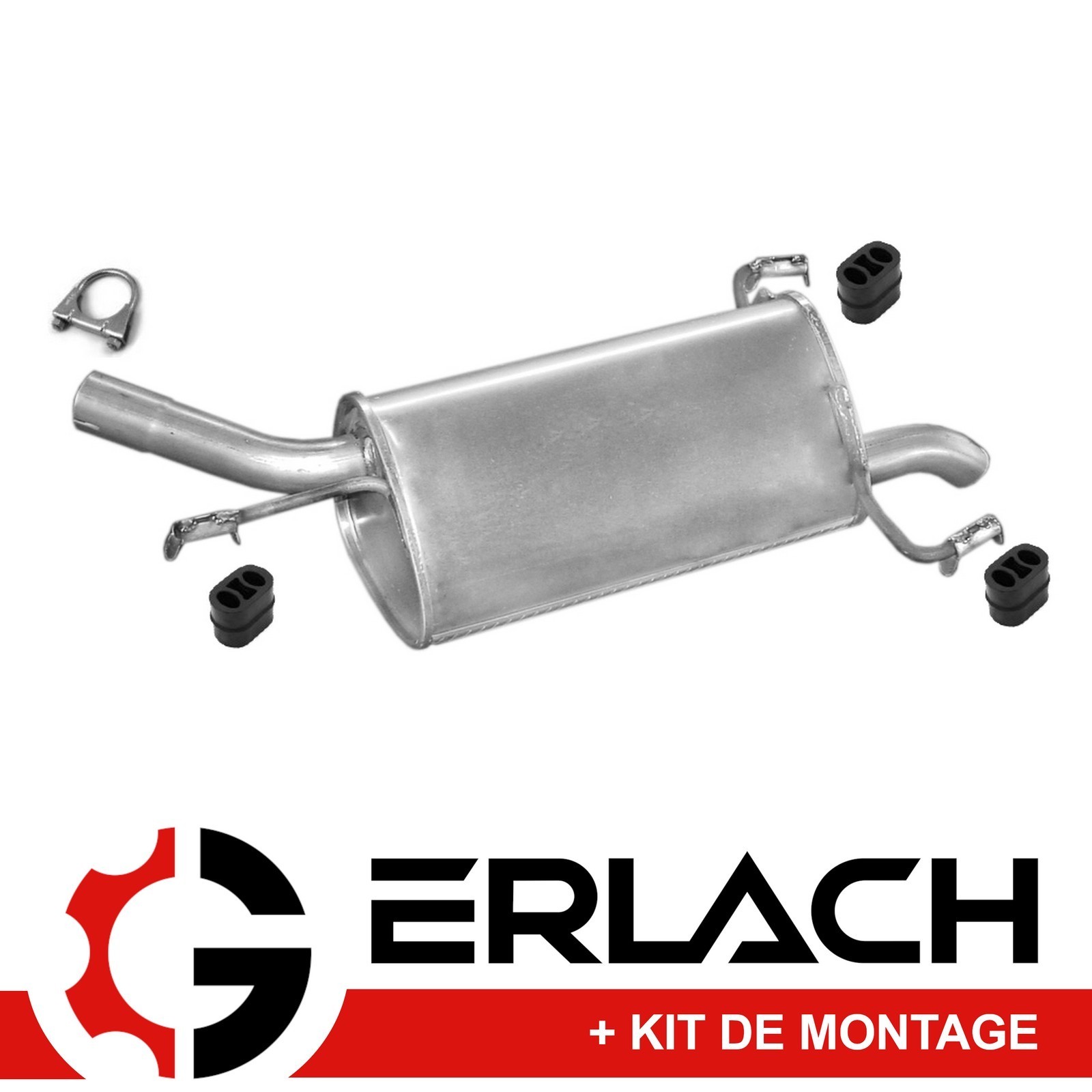 Silencieux arrière Opel Corsa C 1.0 pot d'échappement en acier