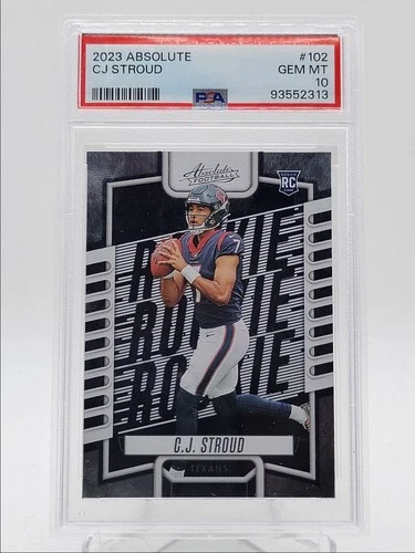 CJ STROUD 2023-24 ABSOLUTE ROOKIE FOOTBALL TEXANS GEM MINT RC PSA 10 Q4320