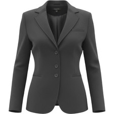Eileen Fisher Blazer Women Medium Black Professional Career Workwear Office Chic