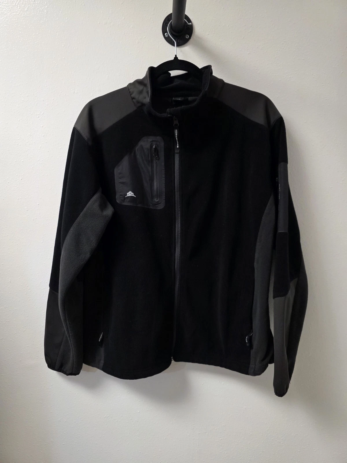 Stormtech Men’s XL Black Full Zip Fleece Jacket Soft Shell Outdoor Coat