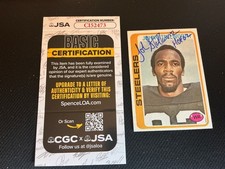 Autographed  1978 Topps  JOHN. STALLWORTH. Rookie.   HOF  .   JSA. CERT