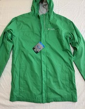 NEW Boys Columbia Omni-Tech Watertight Rain Wind Jacket Hooded Zip Pockets