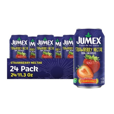 Jumex Strawberry Juice Nectar - Made with 11.3 Fl Oz (Pack of 24),