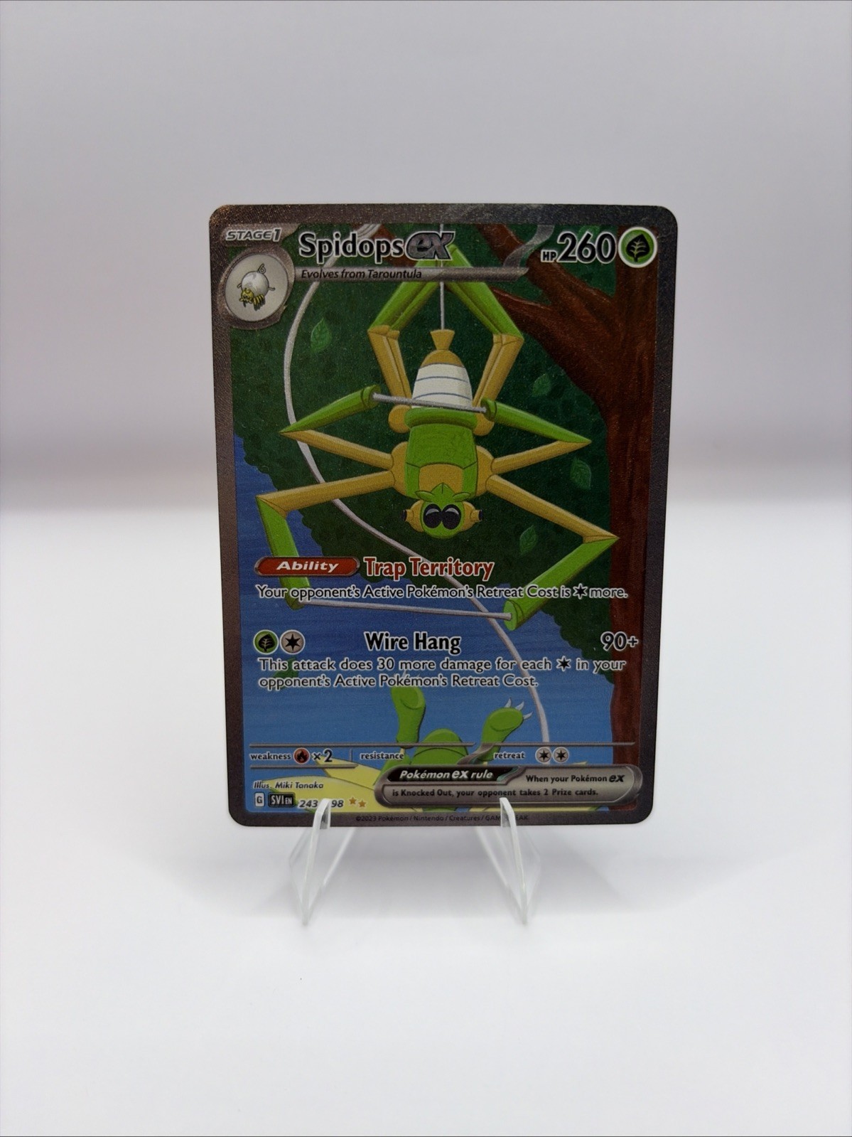 Spidops Ex Pokemon Card Full Art 243/198