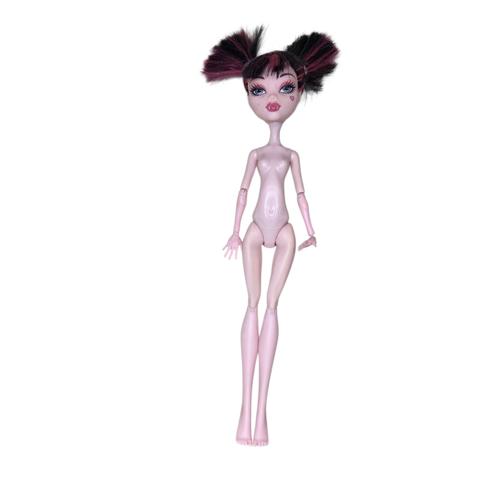 Monster High Draculaura Dead Tired Nude Doll Mattel Black Elastics