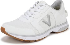 Vionic Women's Paige Lace-Up Walking Sneakers White Nubuck 6W