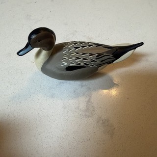 Vintage 2003 Jett Brunet Ducks Unlimited Miniature Pintail Duck Decoy