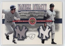 2002 Upper Deck Wade Boggs Joe Torre #YJ-BT HOF 11z5