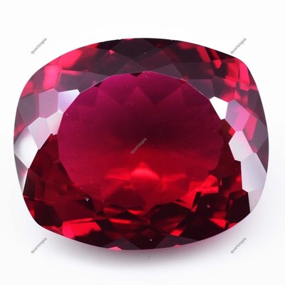 Zertifizierter 33,15 ct natürlicher roter Mogok Rubin Kissenschliff loser Ede...