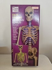 New Home Accents Halloween LED 12 ft Skelly Animatronic Skeleton Lighting Kit HD