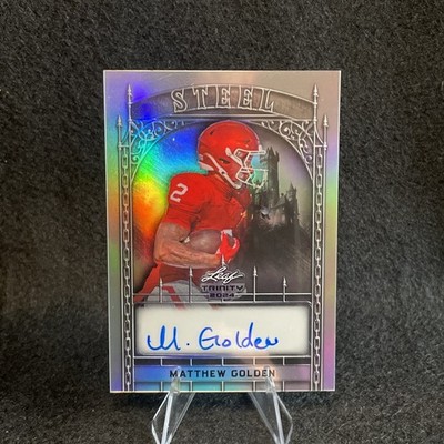 2024 Leaf Trinity Matthew Golden Steel Auto /15 #S-MG1
