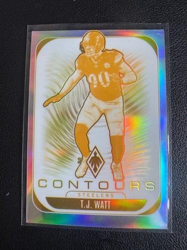 T.J. Watt [Gold] #27 2025 Panini Phoenix Contours card
