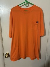 Wrangler Workwear Adult 2XLT Orange Short Sleeve T-Shirt