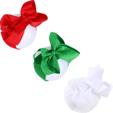 6 Inch Christmas Baby Girls Headband Bows, Soft Nylon Christmas Hairbands Cute B
