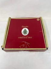 Spode Christmas Tree 10 1/2" Dinner Plate, Set of 4 NEW WITH TAGS ORIGINAL BOX