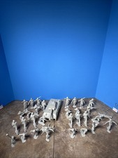 Marx Battleground Desert Fox German Tank And 2 Sets Of 16 Light Gray Troops
