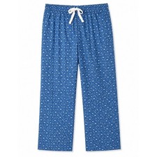 Vineyard Vines Blue Lacrosse Kids Pajama Pants with White Drawstring M 12-14