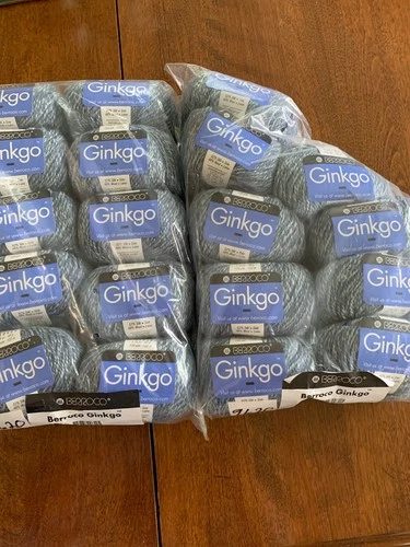 19 Balls of Berroco-Ginkgo # 9620 Light and Medium Blue Twist  $150.00 - product listing photo