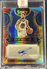 Sealed: 2022-23 Panini Select Top Shelf Tie-Dye Prizm Stephen Curry AUTO /25