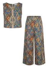 Boho-Traum Co-Ord Set 2-Teiler mit Paisleymus...
