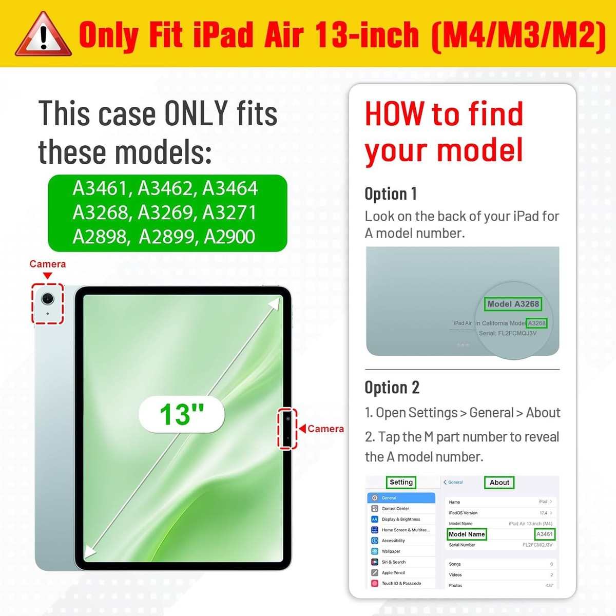 Vobafe Cover iPad Air 13 Pollici M3/M2 (2025/2024) con Vobafe Cover iPad Air 13 Pollici M3/M2 (2025/2024) con