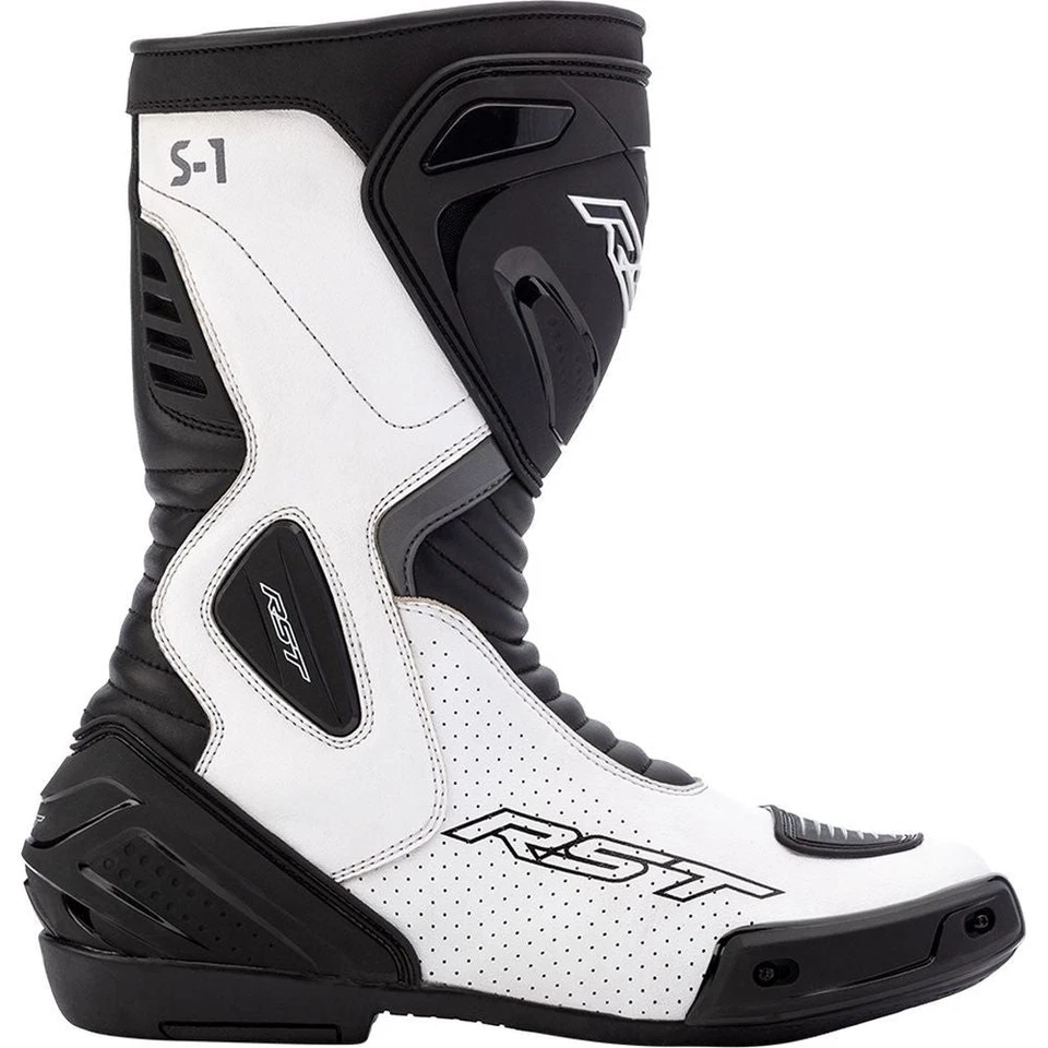 RST S1 CE Motorbike Motorcycle Boots White / Black