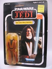 Ben Obi-Wan Kenobi 79 Back Star Wars ROTJ 1984 Kenner on card SEALED