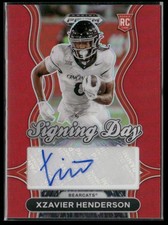 2025 Panini Prizm Draft Picks - Xzavier Henderson Signing Day Auto Red /399