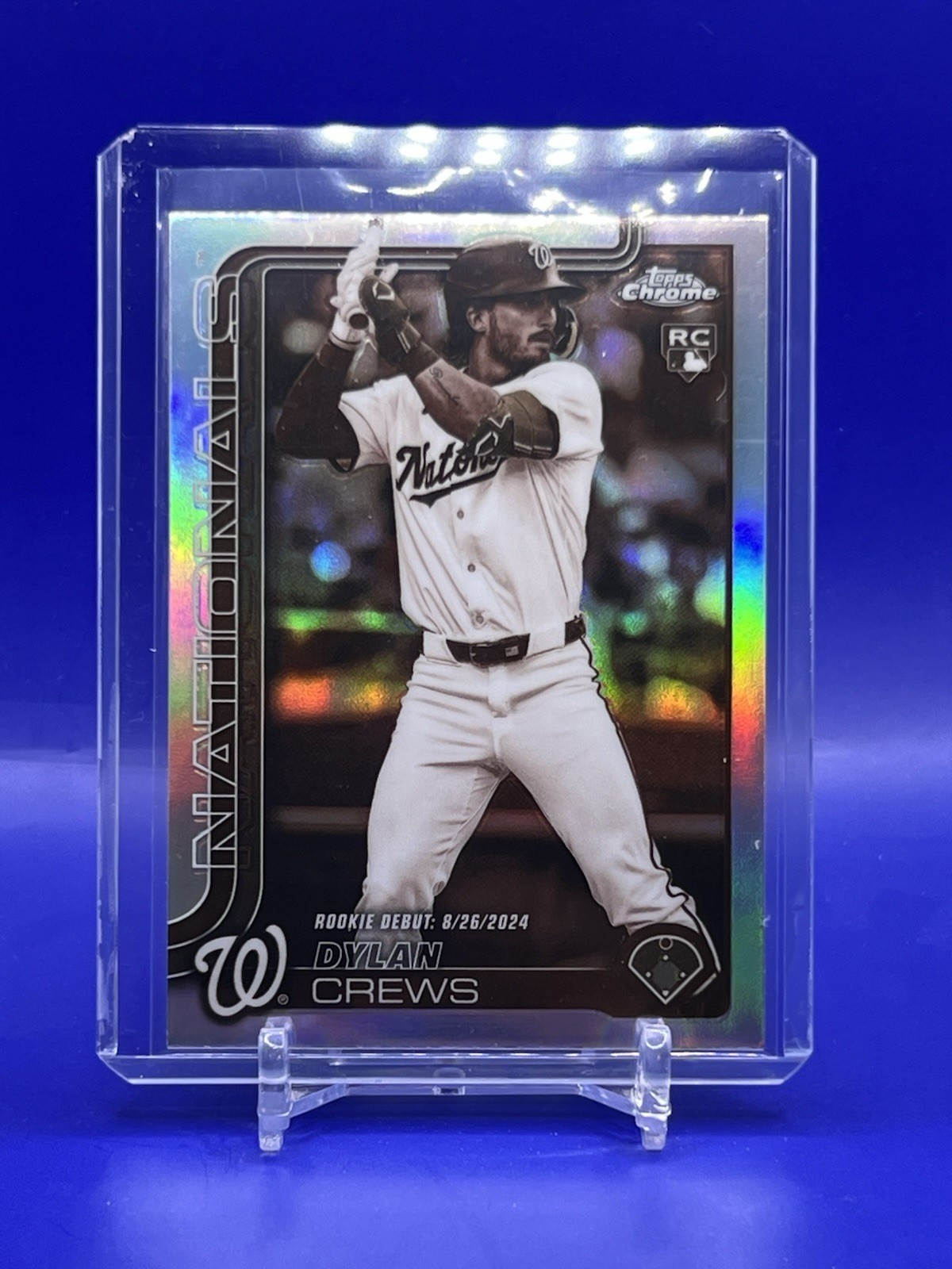 2025 Topps Chrome Update Dylan Crews RC Debut Sepia Refractor #USC190 Nationals