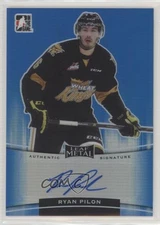 2014-15 ITG Leaf Metal Blue Prismatic 3/25 Ryan Pilon #BA-RP1 Auto 0s3