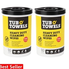 Heavy-Duty Multi-Surface Cleaning Wipes, 10" x 12", 90 Count Canister, Remove...