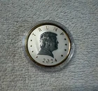 2024 Trump Reverse Proof Gold Gilt 1 OZ 999 Silver Round USA President