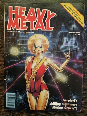 Heavy Metal Magazine Spring 1988 Serpieri Morbus Gravis Cover Adult Fantasy