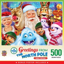 MasterPieces - The North Pole Family Portrait 500 Piece Jigsaw Puzzle