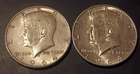 BU 1964(D) & XF 1964(P) JFK Halves (90% Silver)--True Auction!
