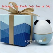 Panda Roly-Poly Coin Display Box Holder for 1oz 30g Silver Coin Empty No Coin