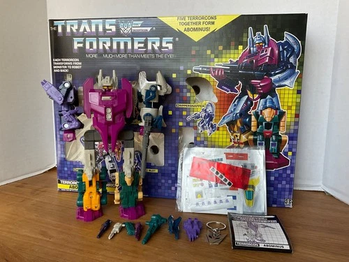 Transformers G1 ABOMINUS/ TERRORCONS COMBINER GIFT SET KO COMPLETE w/box U.S.