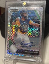 Carter Jensen RC auto 2021 Panini Prizm  Flash Auto /17 FOTL- Royals -