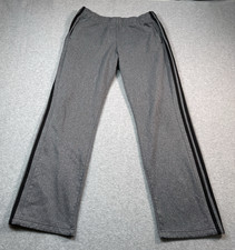 Adidas DM3314 Mens Gray Striped Jogger Sweatpants Sz M 30" Waist / 29" Inseam